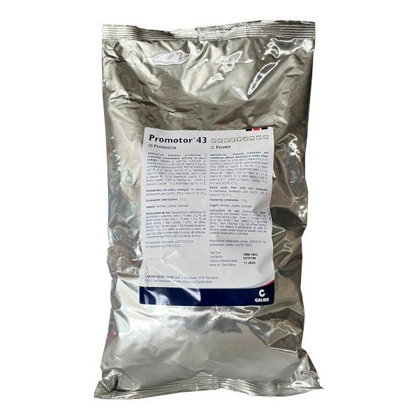 Promotor 43 – Suplemento Multivitamínico y Aminoácido para Aves, Conejos y Ganado – 100 g y 1 kg