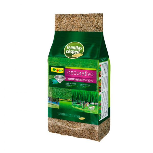 Flower Semillas Césped Decorativa – Mezcla Profesional para Jardines y Espacios Verdes