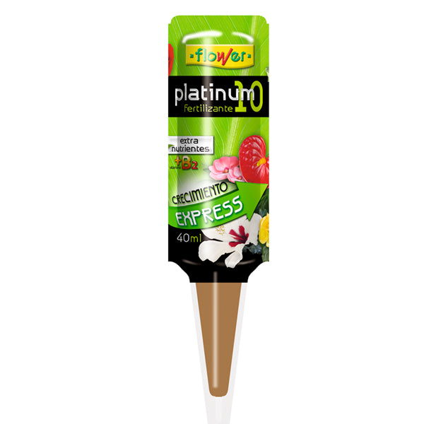 Flower Platinum-10 Gotas Monodosis – Fertilizante Multinutriente para Plantas en Formato Vial Listo para Usar