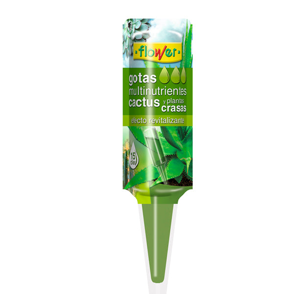 Flower Gotas Multinutrientes para Cactus y Plantas Crasas – Monodosis 40 ml