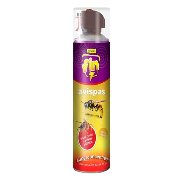 Flower Insecticida Fin Avispas Aerosol 800cc – Efecto Inmediato hasta 5 Metros – Elimina Avispas y Avispones al Instante