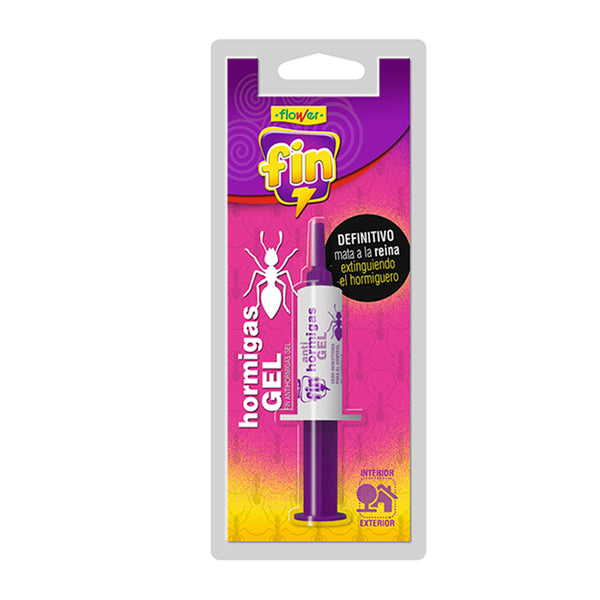 Flower Fin Antihormigas Gel en Jeringa (5/10 g) – Cebo fresco para interiores, elimina colonias de hormigas, larga duración y acción retardada