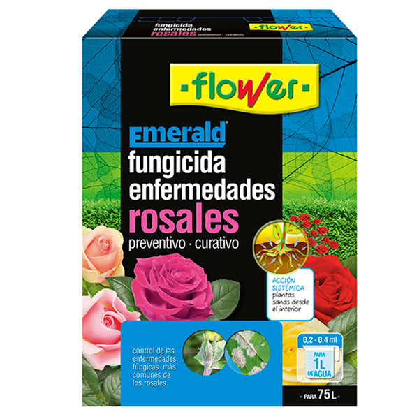 Flower Fungicida para Rosales 10 ml – Tratamiento preventivo y curativo contra oídio, roya y moteado