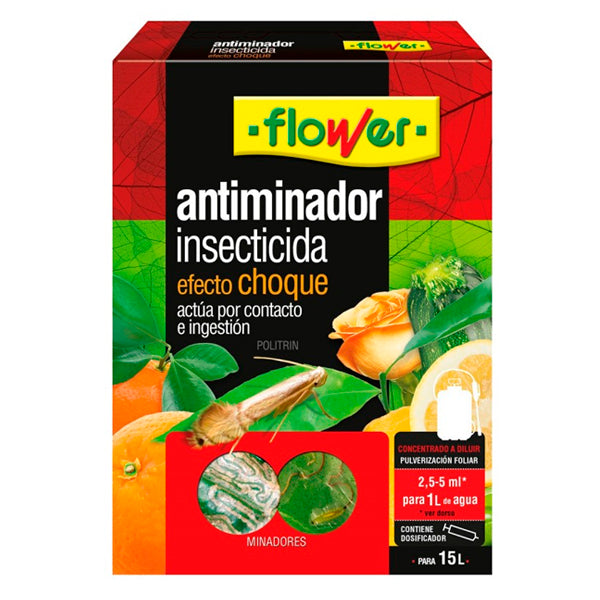 Flower Antiminador Insecticida 15 ml – Control eficaz del minador en cítricos, con deltametrina de amplio espectro