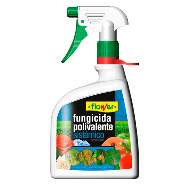 Flower Fungicida Polivalente Listo para Diluir 1L – Acción Preventiva y Curativa contra Hongos en Jardinería Doméstica