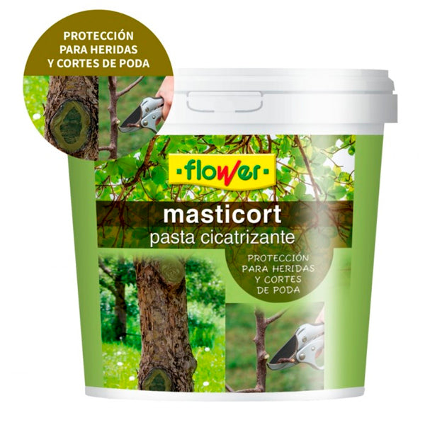 Flower Masti-Cort Cicatrizante para Árboles y Arbustos – Protección de Heridas de Poda, Injertos y Daños Climáticos