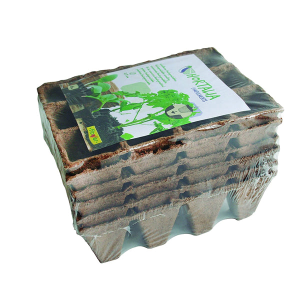 Flower Semilleros Biodegradables 12 Cavidades – Pack 6 Bandejas para Germinar Semillas