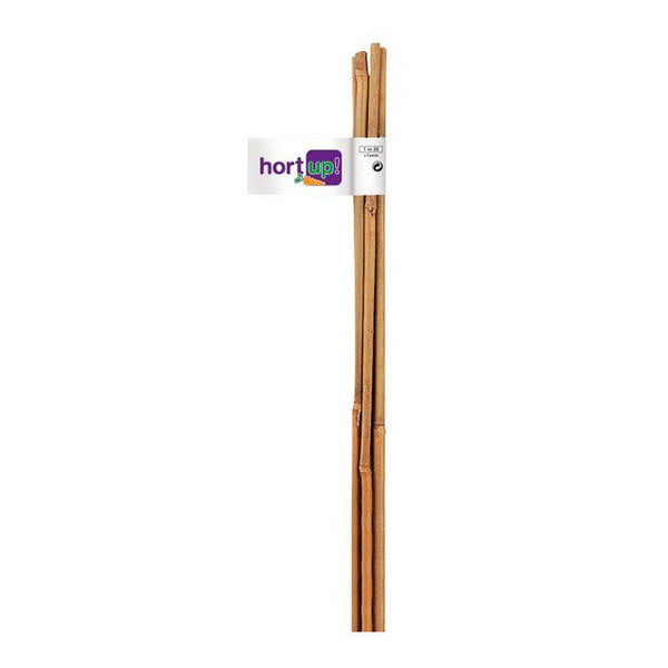 Flower Tutor de Bambú Natural 1,20 m (Ø10-12 mm) – Pack 3 Uds – Guía para Plantas, Cultivos y Jardín