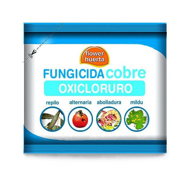 Flower Cuper 50 Fungicida Cobre Oxicloruro – Polvo mojable preventivo y curativo contra hongos, formatos 50 g y 500 g