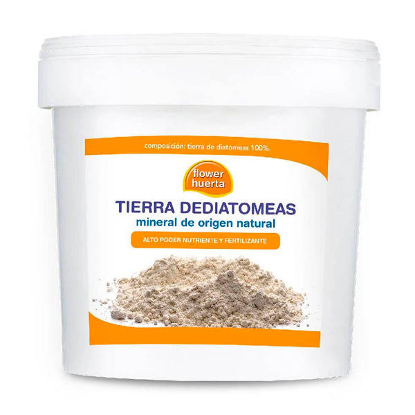 Flower Tierra de Diatomeas – Plaguicida Natural y Fertilizante para Plantas y Cultivos, 100% Mineral Vegetal