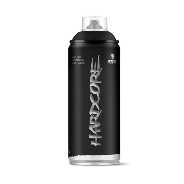 MTN Hardcore2 Spray Negro Satinado – Pintura Acrílica de Alta Presión con Válvula V-Touch