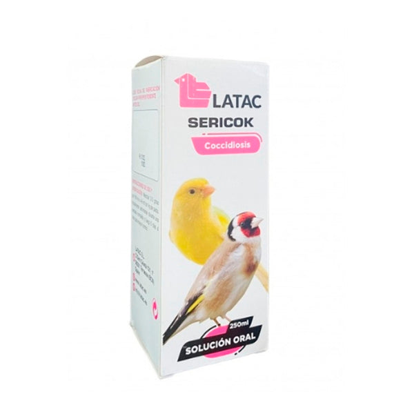 Latac Sericok 250 ml – Anticoccidios Natural para Aves Ornamentales