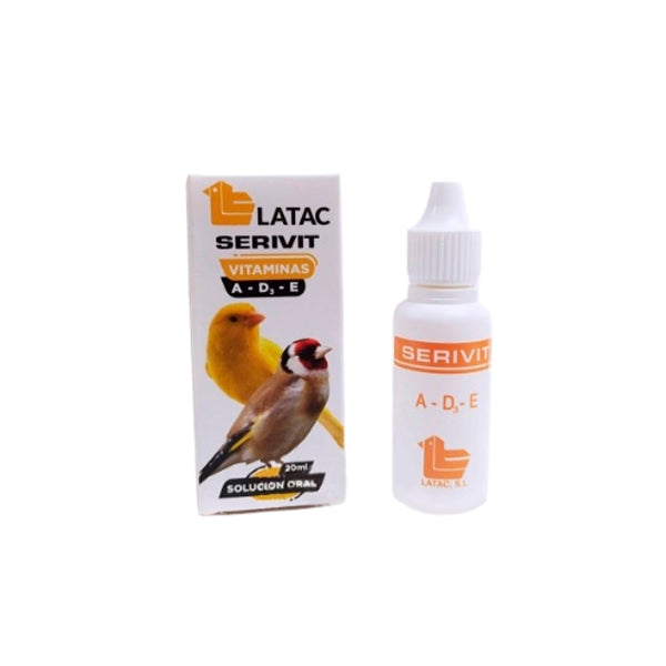 Latac Serivit A-D3-E – Suplemento Vitamínico para Aves (20 ml, 150 ml, 500 ml, 1 L)