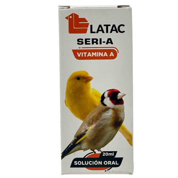 Latac Seri-A 20 ml – Suplemento de Vitamina A para Pájaros | Previene Infecciones y Mejora la Visión