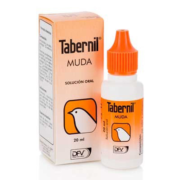 Tabernil Muda – Solución Oral Vitamínica para Favorecer la Muda y el Emplume en Aves (20 ml / 100 ml)