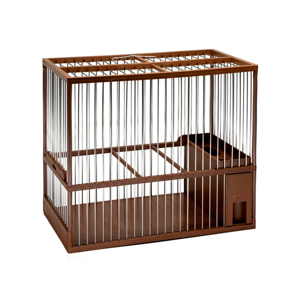 Jaula Concurso C-2 para Jilgueros – Hierro Galvanizado 23x13x19 cm con Comedero Extraíble