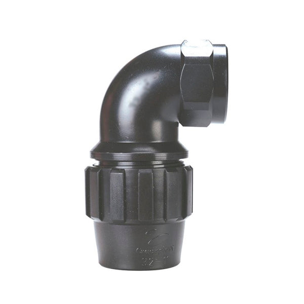 Codo Rosca Hembra 20-1/2” Crearplast – Fitting Polietileno Certificado para Agua Potable