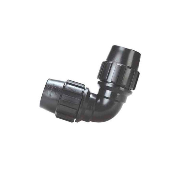 Codo Polietileno Crearplast - Racor de Compresión PE | 20, 25 y 32 mm