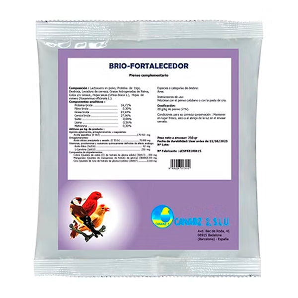 DAX Brio Fortalecedor – Alto en Proteínas, Calcio y Fósforo para Cría y Recuperación de Aves