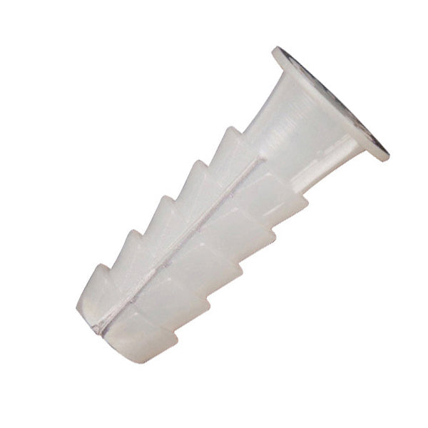 Wolfpack – Tacos de Plástico Blanco 7 mm, Bolsa de 25 Unidades, Doble Expansión