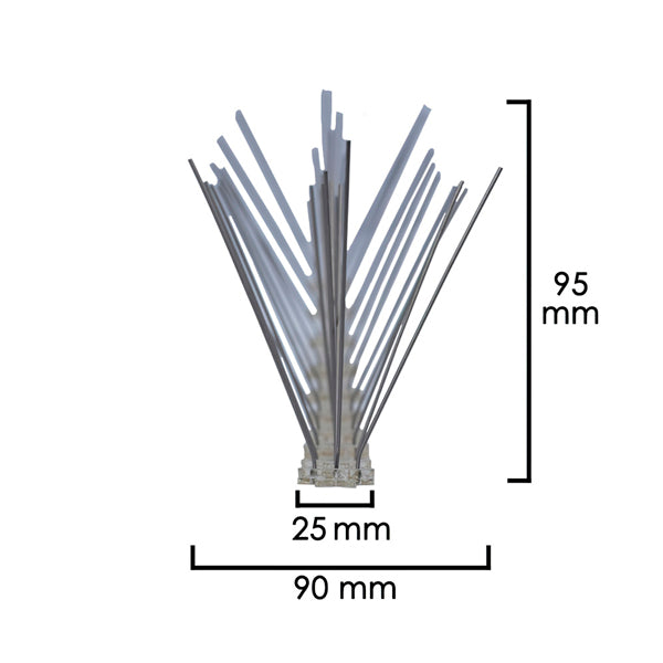 Pincho Anti Paloma 0,5 m – Polietileno Resistente con 30 Pinchos Dobles – Repelente de Aves