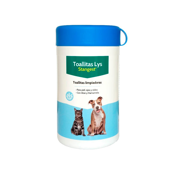 Stangest Toallitas Higiénicas para Mascotas – Limpieza de Ojos, Oídos y Piel con Aloe Vera y Hamamelis