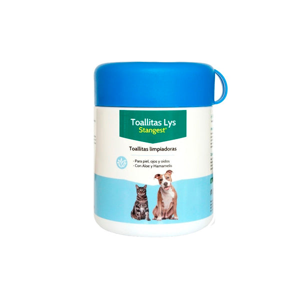 Stangest Toallitas Higiénicas para Mascotas – Limpieza de Ojos, Oídos y Piel con Aloe Vera y Hamamelis