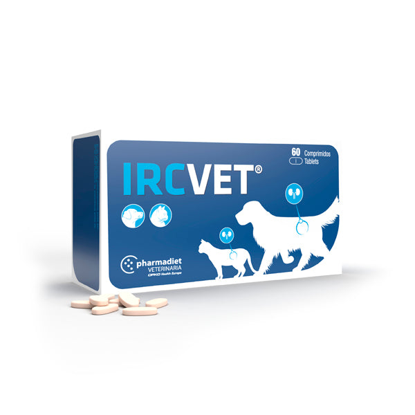 Pharmadiet Irc-Vet 60 comprimidos – Apoyo Renal para Perros y Gatos con Insuficiencia Renal o Problemas Crónicos