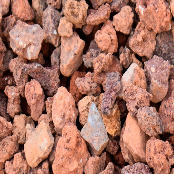 Boix Grava Volcánica Roja 12/20 mm – Decoración y Drenaje para Jardín