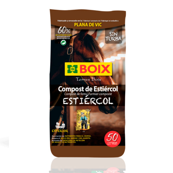 Boix Compost Estiércol – Nutrientes naturales para un crecimiento potente