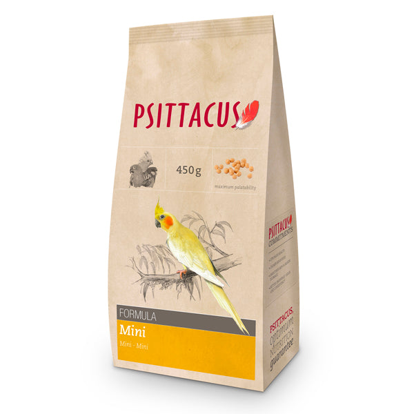 Psittacus Mini – Pienso Completo para Aves Pequeñas – Alta Digestibilidad y Nutrición Equilibrada – 450 g, 3 kg y 12 kg