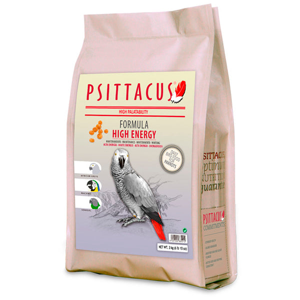 Psittacus Alta Energía para Loros – Alimento Premium | 800 g, 3 kg y 12 kg