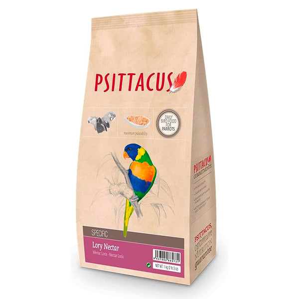 Psittacus Lory Néctar – Alimento Completo para Loros y Aves Nectarívoras – Alta Palatabilidad y Fácil Preparación – 1 kg y 5 kg