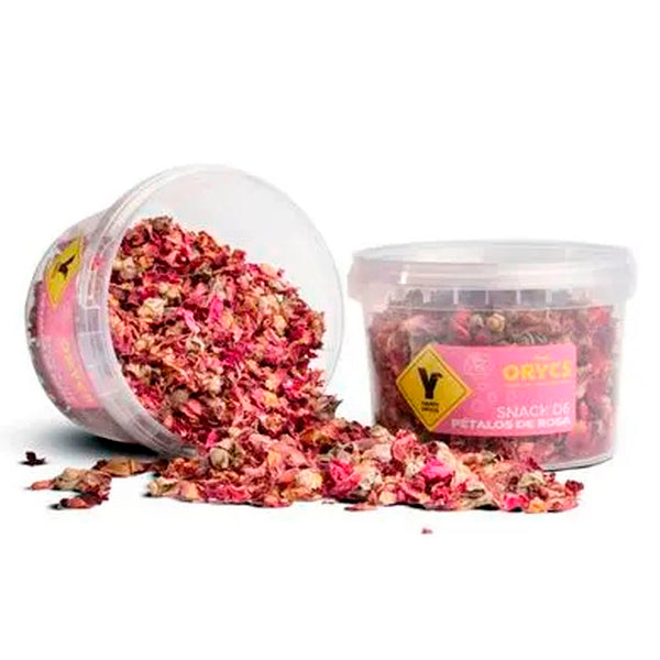 Orycs Pétalos de Rosa Naturales 45g – Snack 100% Natural para Conejos y Roedores