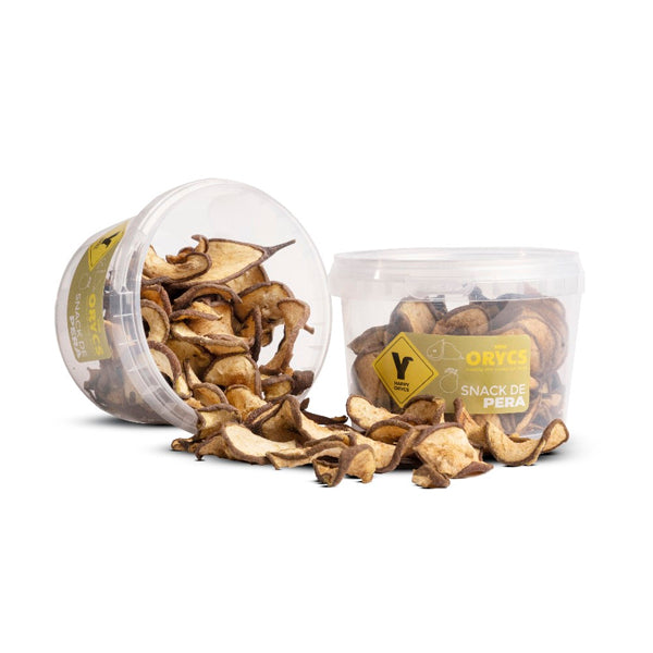 MiniOrycs Snack Pera 125g – Snack Natural para Conejos y Roedores | Rico en Vitaminas, Fibra y Antioxidantes