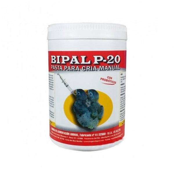 Bipal P-20 Papilla para Cría Manual de Agapornis, Periquitos y Psitácidas – Alto Valor Nutritivo y Rápido Crecimiento