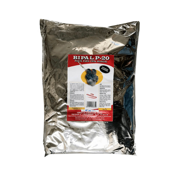 Bipal P-20 Papilla para Cría Manual de Agapornis, Periquitos y Psitácidas – Alto Valor Nutritivo y Rápido Crecimiento