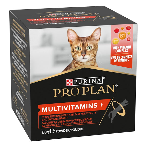 Purina Pro Plan Suplemento Multivitaminas Gato 60g – Vitalidad, Defensas y Bienestar Completo