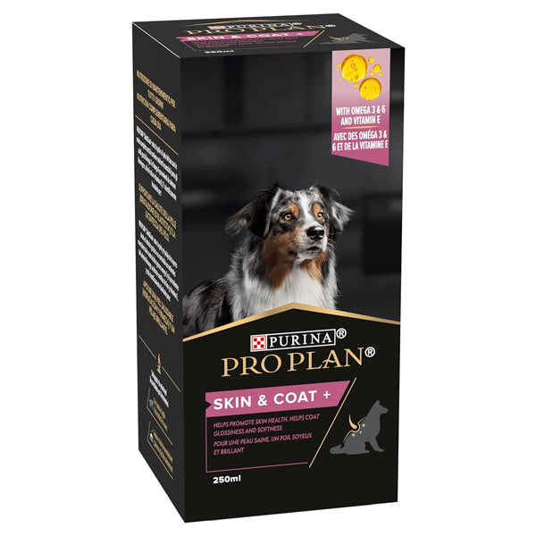 Purina ProPlan Suplemento Skin&Coat Perros 250 ml – Cuidado de Piel y Pelo