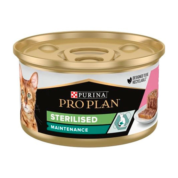 Purina PRO PLAN Gato Esterilizado Adulto con Buey en Salsa – Comida Húmeda Completa – Sobre 85g