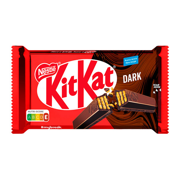 Kit Kat Dark 47% 41,5g – Barritas Crujientes Cubiertas de Chocolate Negro