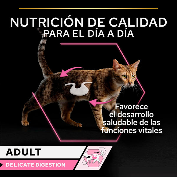 Purina Pro Plan Delicate Comida Húmeda para Gatos – Pavo y Pescado en Sobres 10x85g