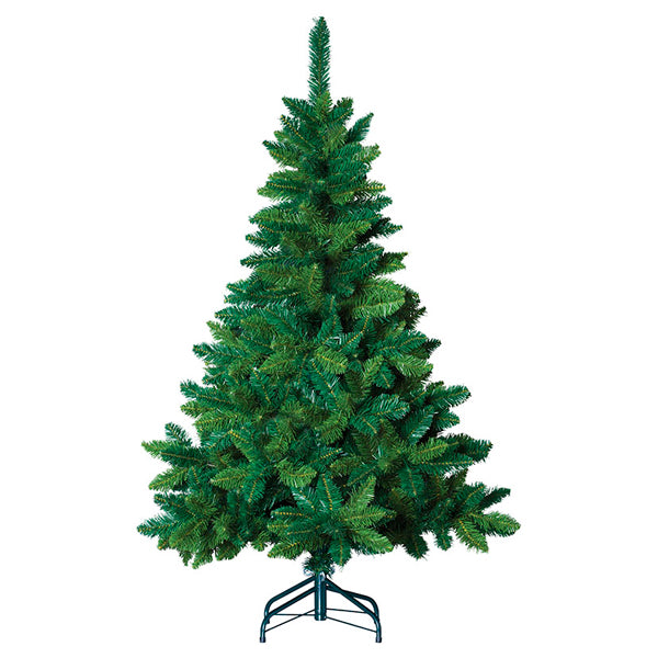 Árbol de Navidad Artificial 2,10 m – Ramas Frondosas y Soporte Metálico Resistente